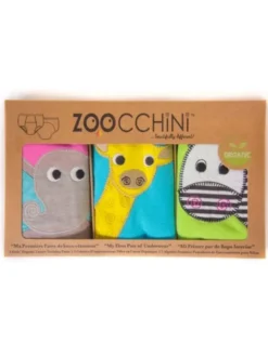 Zoocchini-harjoitteluhousut 3 kpl Safari Friends tytöille